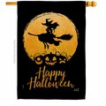 Patio Trasero 28 x 40 in. Halloween Witch House Flag with Fall Double-Sided Vertical Flags  Banner Garden PA3870258